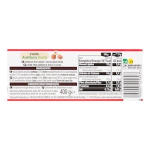 Crema de avellanas y cacao Hacendado Bote 400 g Pack 2