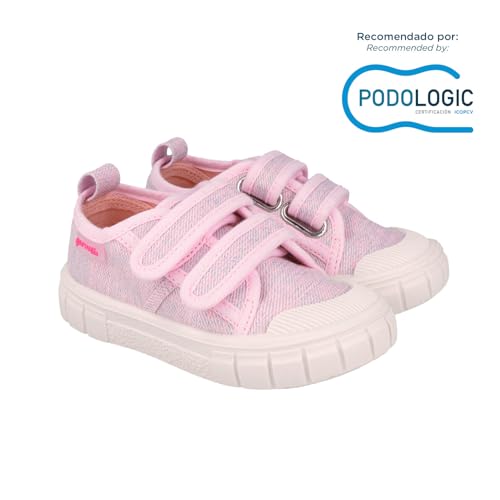 Chaussures de Sport GARVALIN Basic Canvas 252381 rose pour Filles - 2
