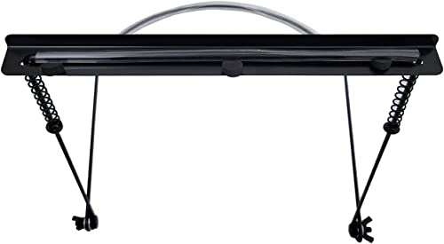 Mundharmonika-Halterung mit verstellbarer stabiler Halterung für Harmonika, Schwarz (10 Löcher)