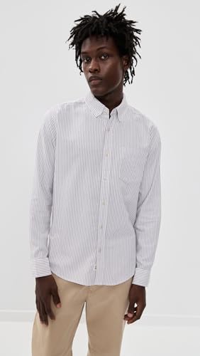 Salty Oxford Shirt | Oak Stripe2