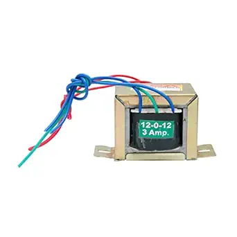 ILT Retail -Transformers 12-0-12 3AMP AC Current Step Down Vertical Mount Electric Power Transformer (12-0-12 3AMP)