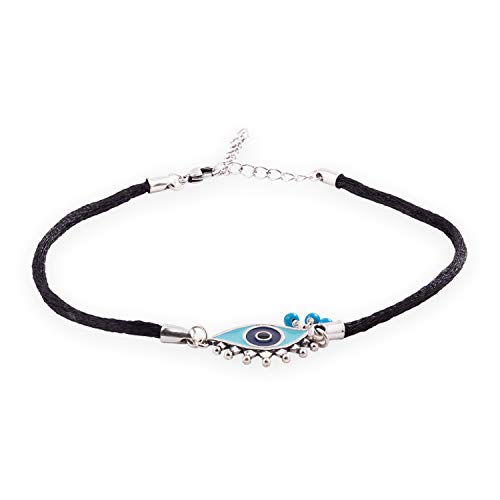 Image of Voylla Evil Eyes Enamelled Eye Motif Anklet