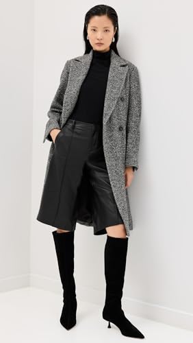 Vince Women's Herringbone Double Breasted Coat2