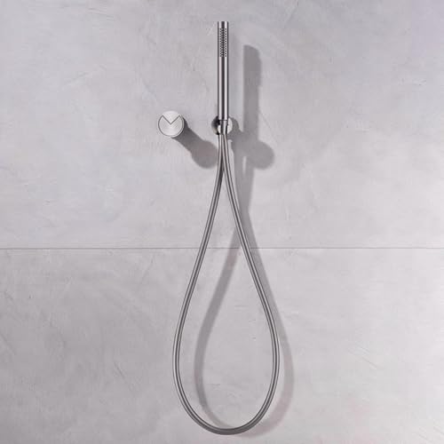 XJTNLB Grifo Bañera y Ducha Monomando Grifos Duchas de Baño Gris Pistola con Alcachofa Mezclador de Ducha Empotrado