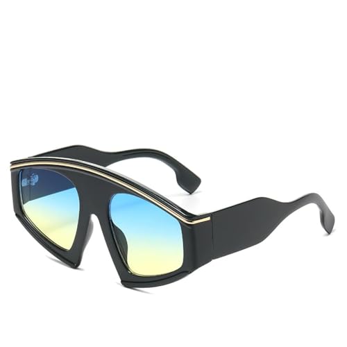 Lunettes de soleil jambes larges et style punk pour un look affirmé et audacieux