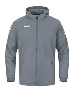 JAKO Unisex Allwetterjacke Team 2.0, steingrau, XL