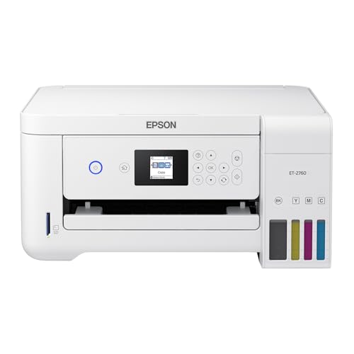 Epson EcoTank ET-2760 Wireless Color All-in-One Cartridge-Free Supertank Printer with Scanner and Copier (Renewed) - Image 4