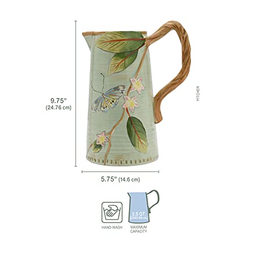 Fitz-Floyd-Fitz-and-Floyd-Toulouse-Pitcher-2-12-Quart-Green Fitz Floyd Fitz and Floyd Toulouse Pitcher 2 12 Quart Green