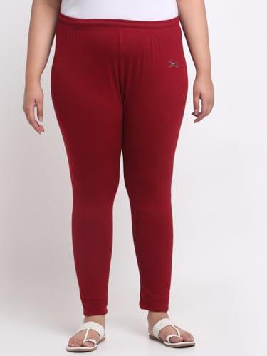 Image of Soft Cotton Ankle Lenght Solid Regular and Plus 35 Colours Leggings for Womens and Girls (Sizes :- M to 6XL)