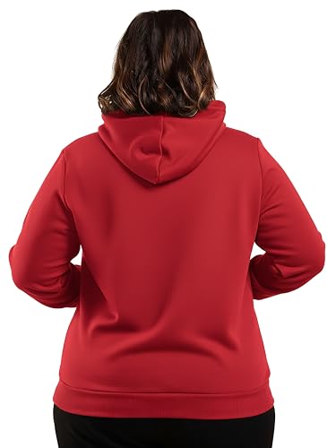 Image of Elite soul Women's Plus Size Zipper Hoodie | Front Zip Full Sleeve Hooded Sweatshirt | Casual Zipper Jacket | XL, 2XL, 3XL, 4XL, 5XL, 6XL