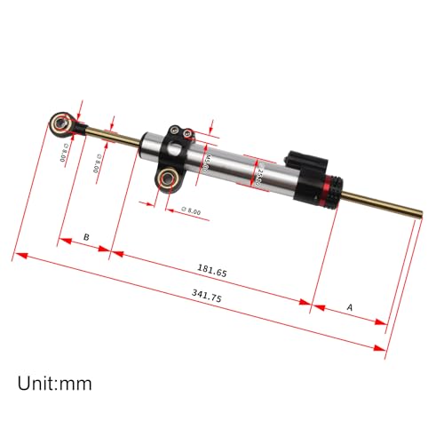Tie à amortisseur en aluminium pour éliminer le guidonnage et stabiliser la moto - 5