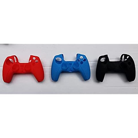 myAIMS PS5 Silicone Skin Case Accessory for PS5 DualSense Controller, PS5 Controller Skin x 1, MULTIPLE Colours (Blue) Cover