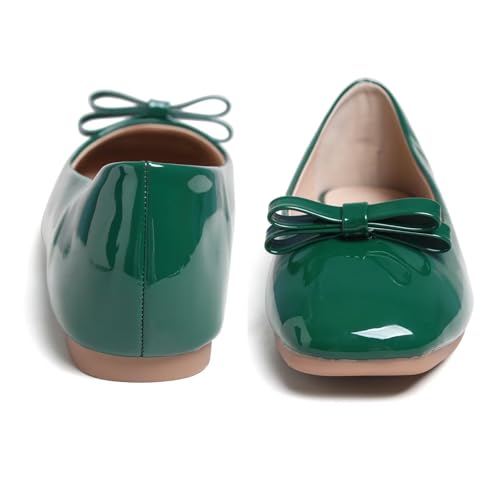 Image of Dear Time Women's Casual Foldable Ballet Flats Square Toe Ballerina Flats Shoes Comfortable