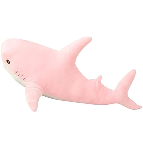 OPHRBU Stuffed Animal Shark Plush,Giant Shark Plush Pillow Soft Toy,Plush Large Shark Toys for Home Decoration Kids Gift (Pink, 39.3 inches) - 39.3 inches - Pink