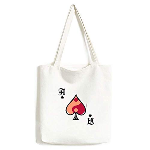 Sac à main Taiji Yin-yang lavable en toile style Poker Bêche