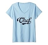 Photo Gallery donna chef cook funny men women kitchen cooking culinary vintage maglietta con collo a v Photo Gallery donna chef cook funny men women kitchen cooking culinary vintage maglietta con collo a v