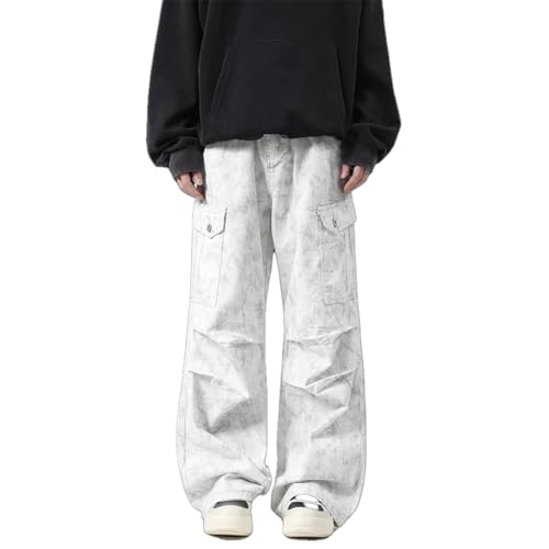 Pantalon de travail vintage coupe droite et ajustée pour hommes