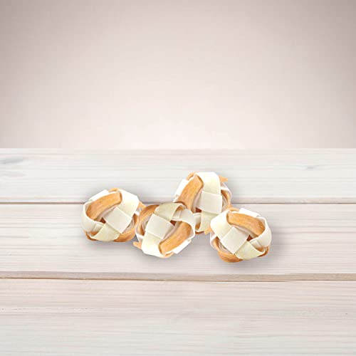 8in1 Delights Chicken Balls XS - gesunder Kausnack für Hunde, hochwertiges Hähnchenfleisch eingewickelt in Rinderhaut, 4 Stück