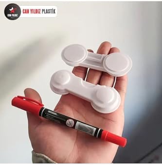 10 Adet Mandallı Dolap Ve Çekmece Çok Amaçlı Çocuk Bebek Güvenlik Kilit Emniyet - Görsel 5