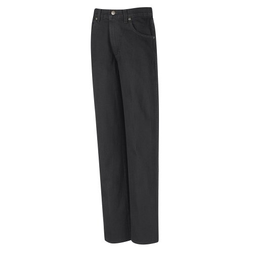 Red Kap PD60BW-46-37U Men'S Prewashed Blk Relaxed Fit Jean 46 37U