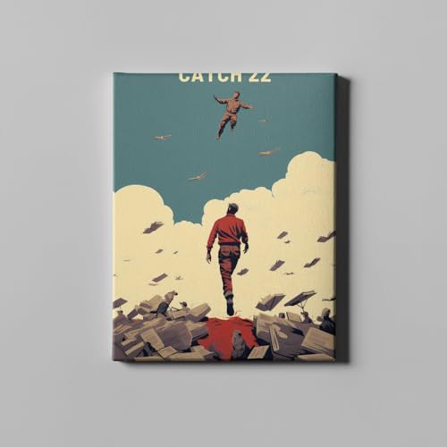 Regalo para lectores: lienzo Catch 22 de la colección de libros clásicos Spiffing Prints