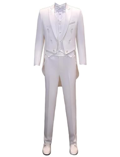 Costume trois pièces veste à boutons à double boutonnage et pantalon