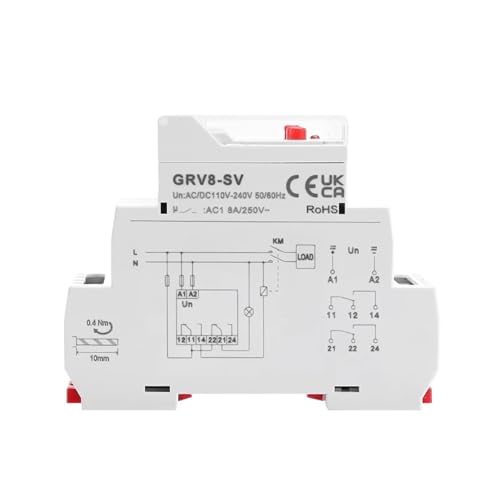 Relais de protection surtension et sous-tension GRV8-SV pour éviter les pannes de courant
