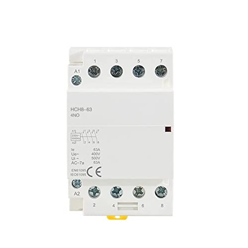 Contacteur modulaire 4P 63A 4NC 220V type Din pour circuit