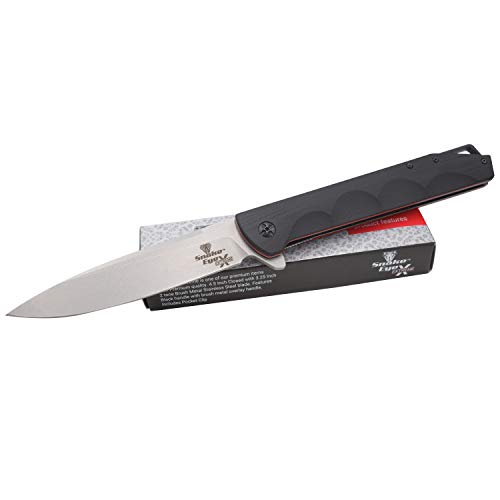 Snake Eye Extreme Collection Heavy Duty 2 Tone Durable Folding Knife - Smooth One Hand Opening Ball Bearing Pivot (1203) - Snake Eye Tactical