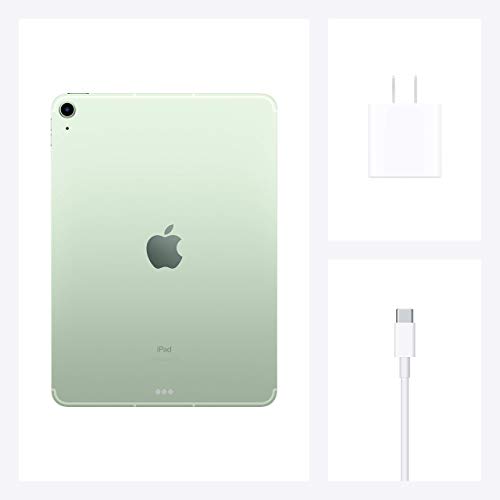 Image of Apple 2020 iPad Air (10.9-inch, Wi-Fi + Cellular, 256GB) - Green (Renewed)