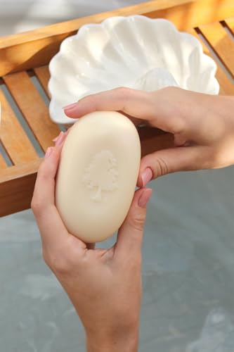 Olivia Care Lavender Bar Soap-4 pack box set - 100% Natural Ingredients, Organic, Vegan - For Face & Body, Cold-pressed Triple-Milled, Hydrating, Moisturizing, Infused Calcium & Vitamins - 4 X 5 oz