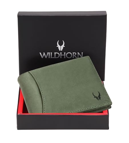 WildHorn Wildhorn India Oliver Green Leather Men's Wallet (WH7311GREEN)