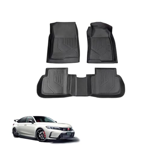 シビック TYPE-R FL5 フロアマット トランクマット 防水 3D 立体構造 防水 耐汚れ 車種専用設計 CR-V 内装パーツ 保護 傷防止 装着簡単 3P LH005