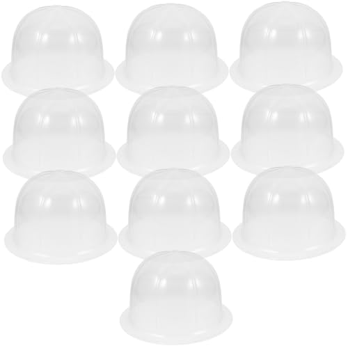 PRETYZOOM 10pcs Transparent Hat Holder Box Hat Holder for Retail Store Display Cap Form Baseball Rack Safety Insert Cap Storage Box Wig Stand Travel Storage