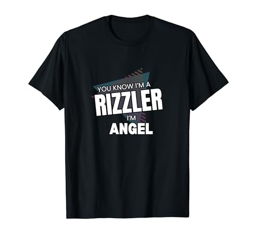 Angel Nombre Personal Personalizado Vintage Meme Retro Cita Merch Camiseta