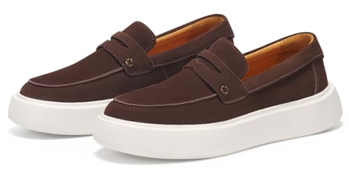 Image of Journey West Suede Slip-on Penny Loafers Sneakers Shoes for Women