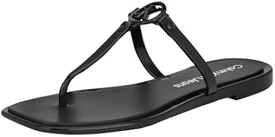 Calvin Klein Women's Edhen Sandal – Black, Size 9 – Sleek Modern Style