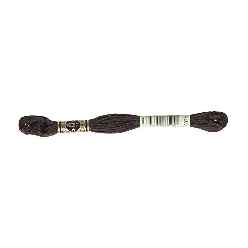 Image of DMC 6-Strand Embroidery Cotton Floss, Black Brown