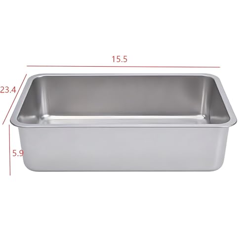 Arenero grande con lados altos para gatos grandes, gris miniatura 2