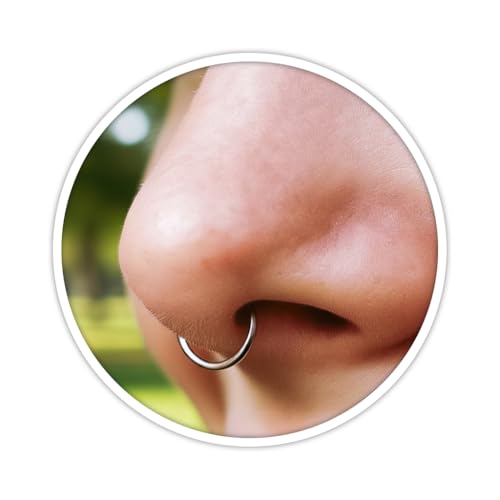 Lugasis FINE JEWELRY Silver Septum Piercing - Handmade Sterling Silver