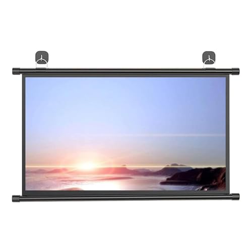 Pantalla De Proyector Desplegable Manual 30' , 40' , 50' , 60' , 72'，Pantalla De Proyección Antiluz HD，Montado En Pared Y Techo,Apto Para Todos Los Proyectores，para Cine En Casa, Escuela, Oficina(4:3,