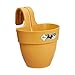 Price comparison product image elho Vibia Campana Easy Hanger S 21 - Planter for Balcony & Outdoor - Ø 20.5 x H 26.5 cm - Yellow/Honey Yellow