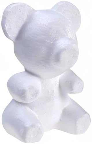 Miniatura 9 de Amosfun Molde de oso de espuma de poliestireno para modelar manualidades blancas para arreglar flores, regalo, decoración de fiesta de boda, 7.87 x