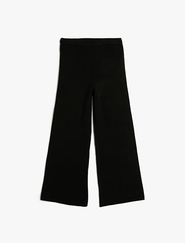 Calzoncillos niñas Koton Flared Trousers pantalones negros elásticos
