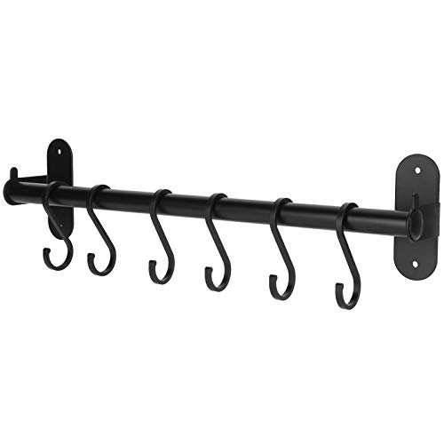 Imagen de HERCHR Estante para macetas, riel para colgar ollas y sartenes de 40 cm/15,74 pulgadas