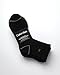 Calvin Klein Mens Quarter Socks - 6 Pack Performance Cushioned High Quarter Cut Athletic Socks for Men With Arch Support, Size 7-12, All Black