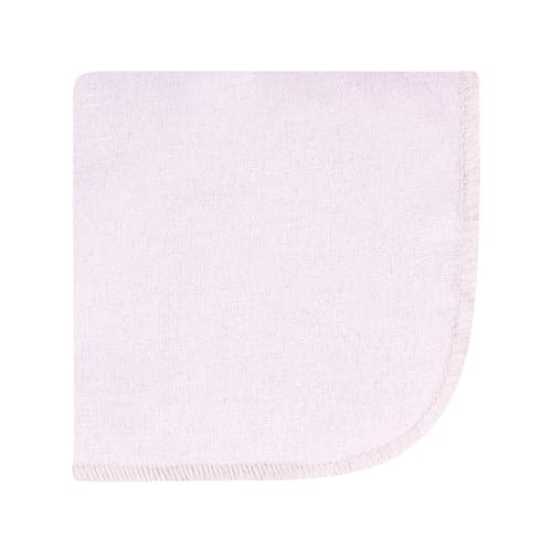 Image of Hudson Baby Unisex Baby Flannel Cotton Poly Washcloths, Purple Dainty Floral 12 Pack, One Size
