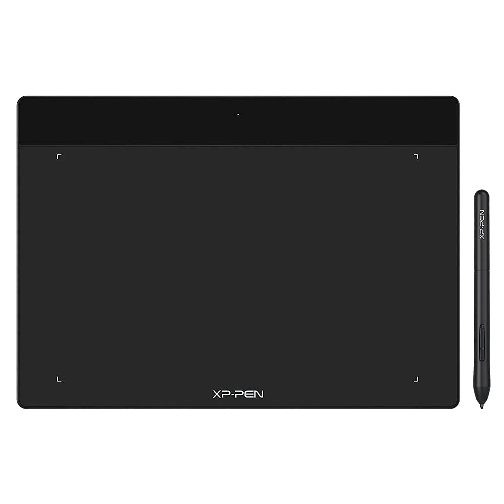 XP-PEN Tavoletta Grafica Deco Fun L, Penna Digitale Senza Batteria, per Studio online, Lavoro a distanza, Disegno, Gioco OSU, Compatibile con Windows, Mac e Android (Nero)