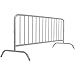 Global Industrial Crowd Control Barrier, Gray Powder Coated Steel, 102