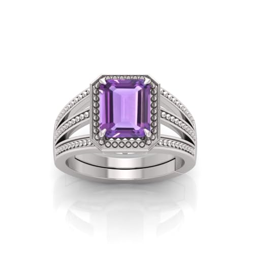 Bague panchdhatu améthyste 9 Ratti réglable pour homme et femme